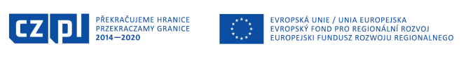 Logo cz-pl eu monochrom - modrobílá