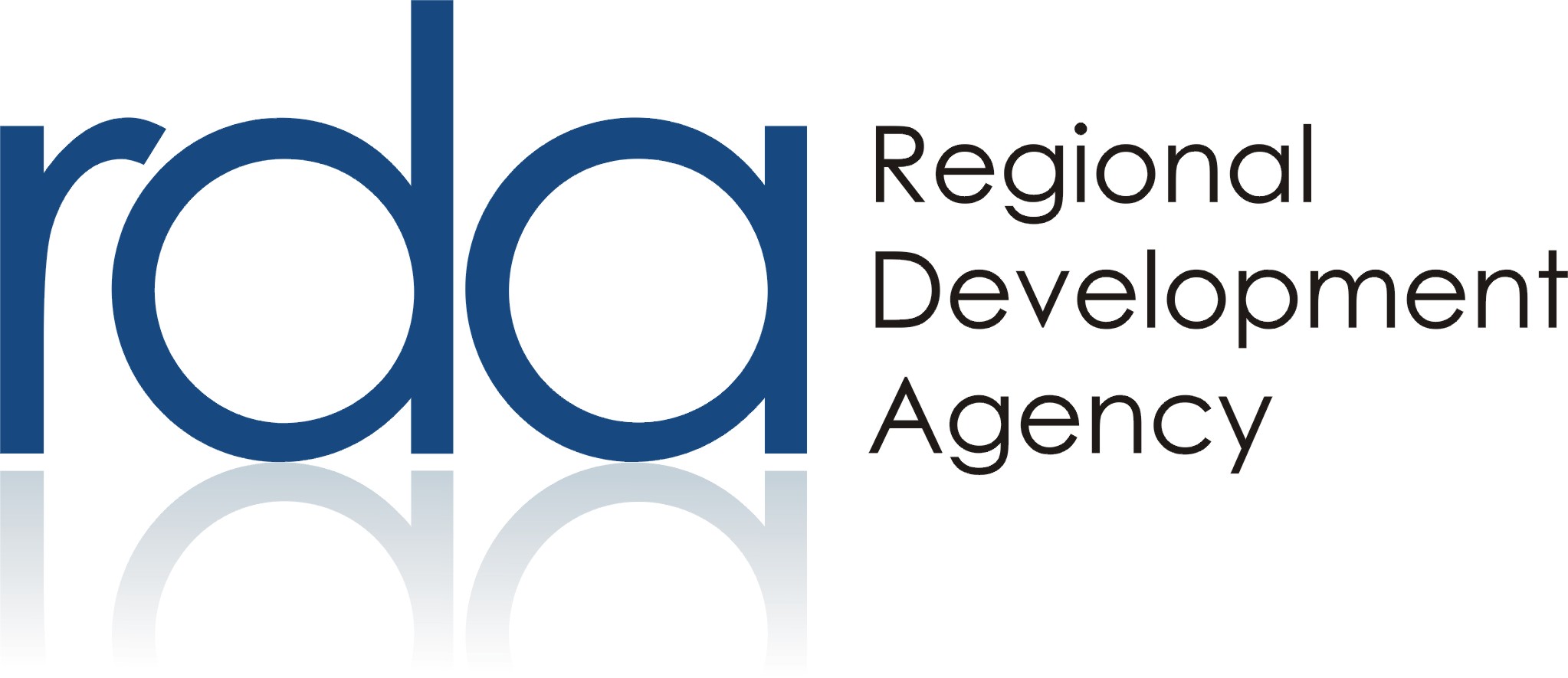 Logo RDA - modré stin