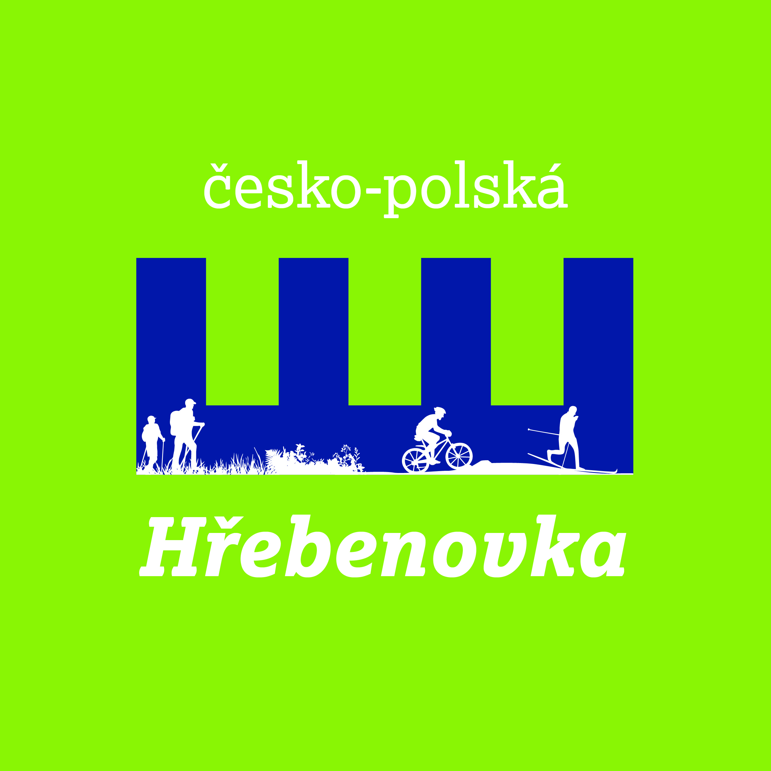 Společné logo projektu Hřebenovka CZ - zelené