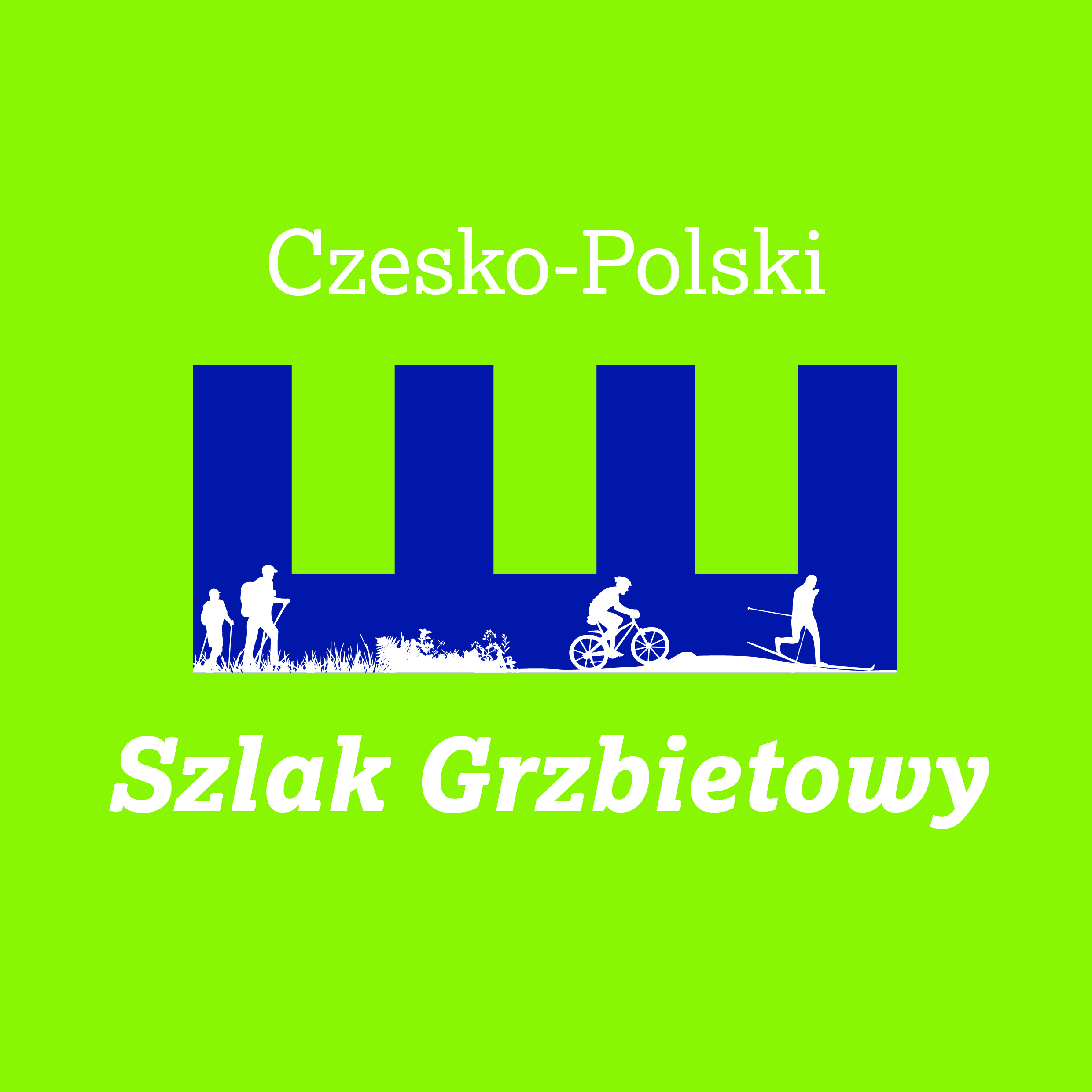 Společné logo projektu Hřebenovka PL - zelené