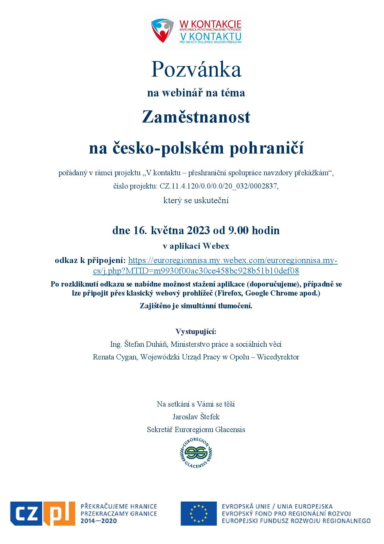 Pozvánka_Zaměstnanost na CZ-PL pohraničí_16.5.2023